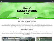 Tablet Screenshot of legacydiving.com